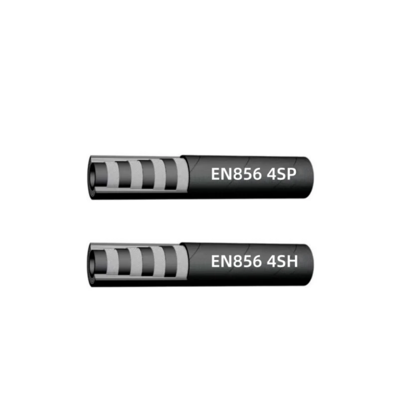 Extra High Pressure Four Layers Steel Wire Spiral Reinforced Hydraulic Hose EN856 4SP / EN856 4SH